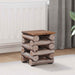 Taburet natural 30 x 30 x 38 cm Lemn solid de tec - WALTI WALTI