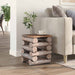 Taburet natural 30 x 30 x 38 cm Lemn solid de tec - WALTI WALTI