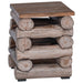 Taburet natural 30 x 30 x 38 cm Lemn solid de tec - WALTI WALTI