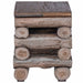 Taburet natural 30 x 30 x 38 cm Lemn solid de tec - WALTI WALTI
