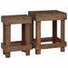 Suport pentru plante 2 pcs Maro 70 x 11 x 27 cm Lemn de mahon - WALTI WALTI