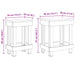 Suport pentru plante 2 pcs Maro 70 x 11 x 27 cm Lemn de mahon - WALTI WALTI