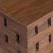Taburet natural 29 x 29 x 48 cm Lemn masiv recuperat - WALTI WALTI