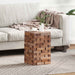 Taburet natural 29 x 29 x 48 cm Lemn masiv recuperat - WALTI WALTI