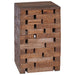 Taburet natural 29 x 29 x 48 cm Lemn masiv recuperat - WALTI WALTI