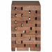 Taburet natural 29 x 29 x 48 cm Lemn masiv recuperat - WALTI WALTI