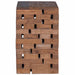 Taburet natural 29 x 29 x 48 cm Lemn masiv recuperat - WALTI WALTI