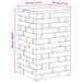 Taburet natural 29 x 29 x 48 cm Lemn masiv recuperat - WALTI WALTI