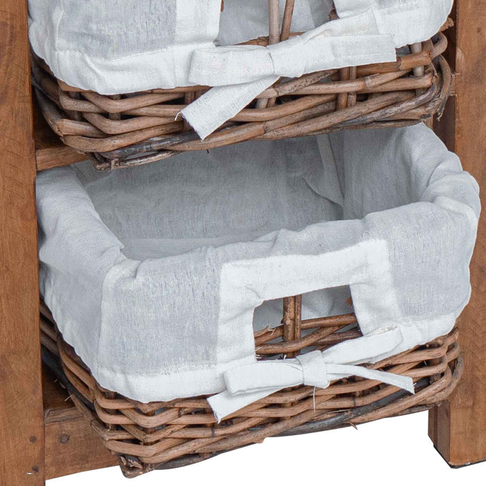Masă laterală Maro 38 x 28 x 72 cm Lemn masiv de mahon - WALTI WALTI
