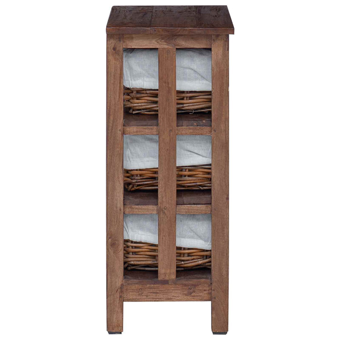 Masă laterală Maro 38 x 28 x 72 cm Lemn masiv de mahon - WALTI WALTI