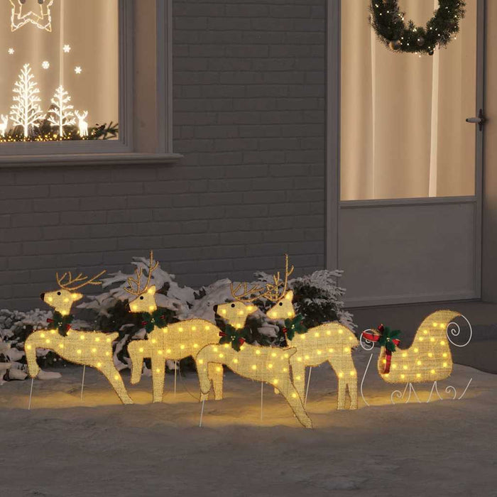 Reni LED 5 pcs Auriu țesătură - WALTI WALTI