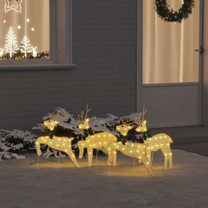 Renii LED 4 pcs Auriu 45 x 19 x 65 cm țesătură - WALTI WALTI