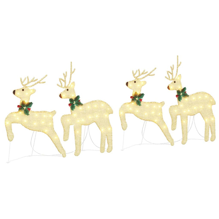 Renii LED 4 pcs Auriu 45 x 19 x 65 cm țesătură - WALTI WALTI