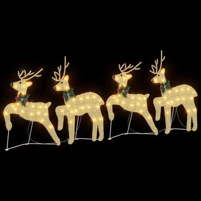 Renii LED 4 pcs Auriu 45 x 19 x 65 cm țesătură - WALTI WALTI