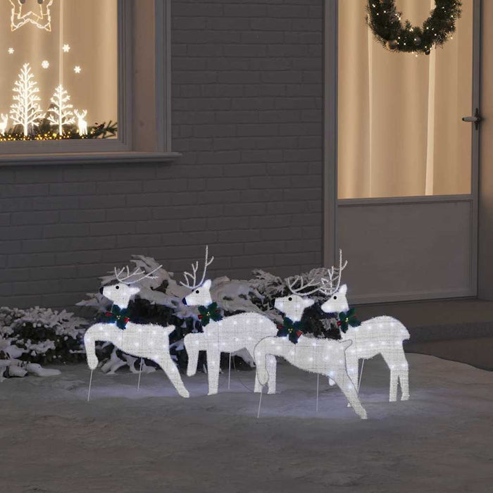Renii LED 4 pcs Argintiu 45 x 19 x 65 cm țesătură - WALTI WALTI