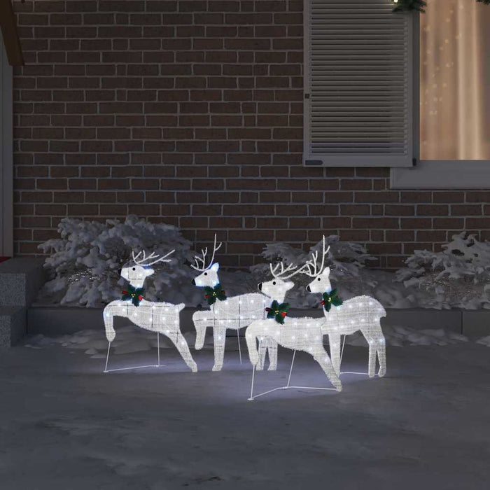 Renii LED 4 pcs Argintiu 45 x 19 x 65 cm țesătură - WALTI WALTI