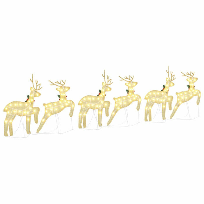 Renii LED 6 pcs Auriu 45 x 19 x 65 cm țesătură - WALTI WALTI