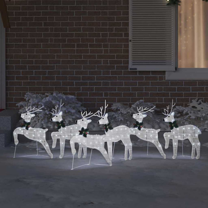 Renii LED 6 pcs Argintiu 45 x 19 x 65 cm țesătură - WALTI WALTI