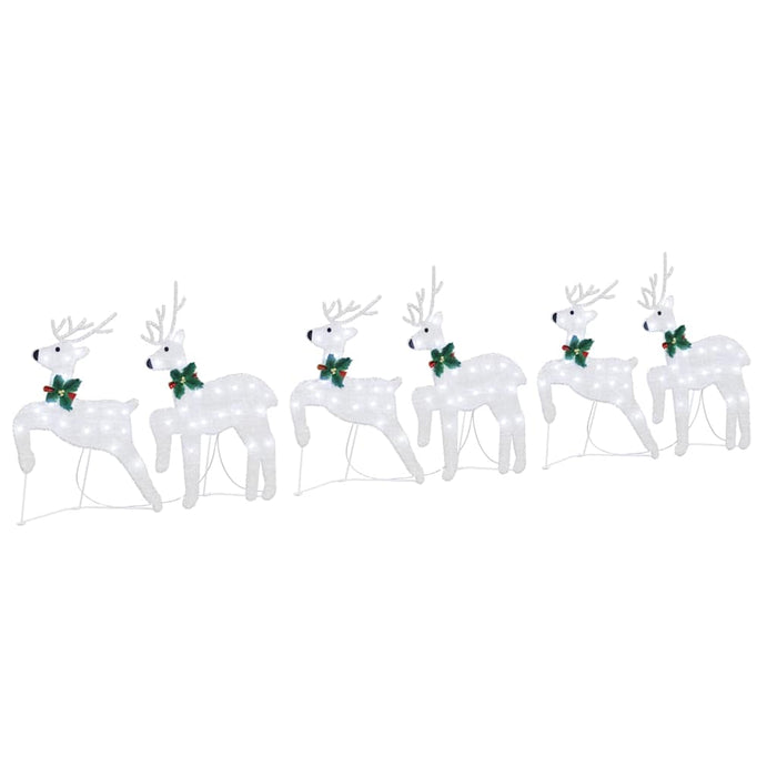 Renii LED 6 pcs Argintiu 45 x 19 x 65 cm țesătură - WALTI WALTI