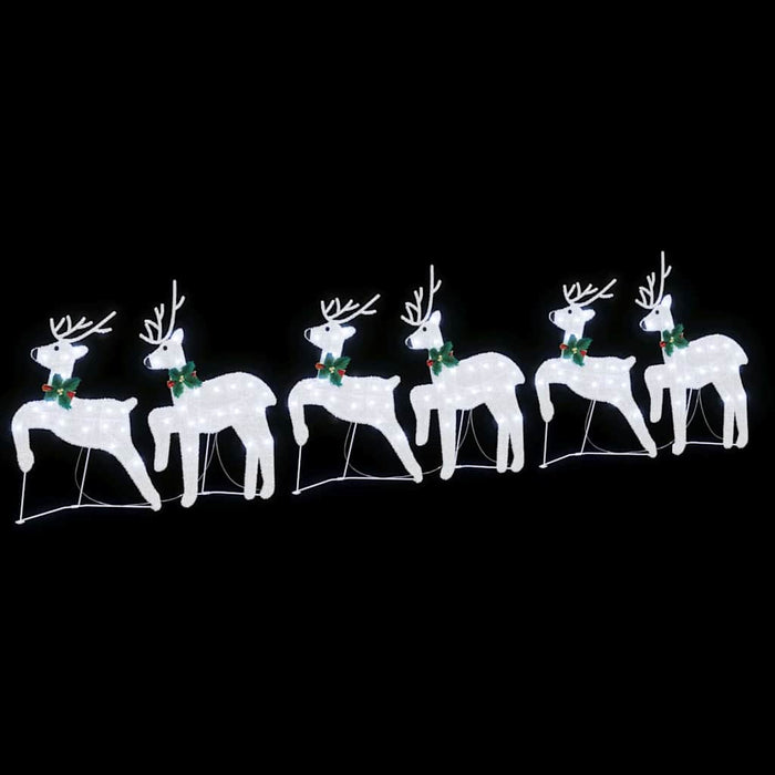 Renii LED 6 pcs Argintiu 45 x 19 x 65 cm țesătură - WALTI WALTI
