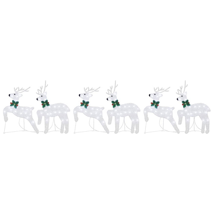 Renii LED 6 pcs Argintiu 45 x 19 x 65 cm țesătură - WALTI WALTI