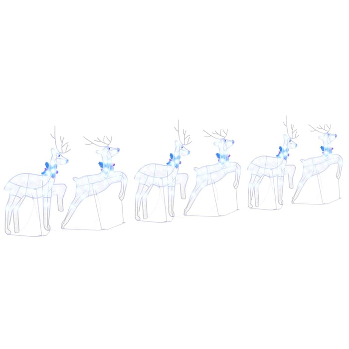 Renii LED 6 pcs Alb 45 x 19 x 65 cm țesătură - WALTI WALTI