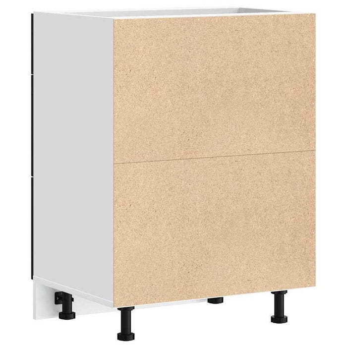 Culoar de bază pentru bucătărie cu sertar Riga Stejar Negru - WALTI WALTI