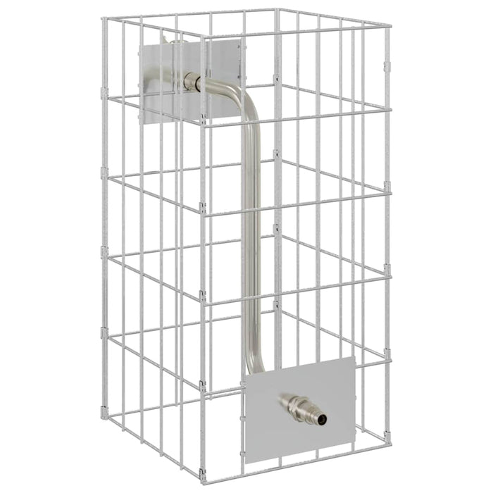 Coloană Gabion cu Punct de Apă 50x25x25 cm Oțel Inoxidabil - WALTI WALTI