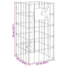 Coloană Gabion cu Punct de Apă 50x25x25 cm Oțel Inoxidabil - WALTI WALTI