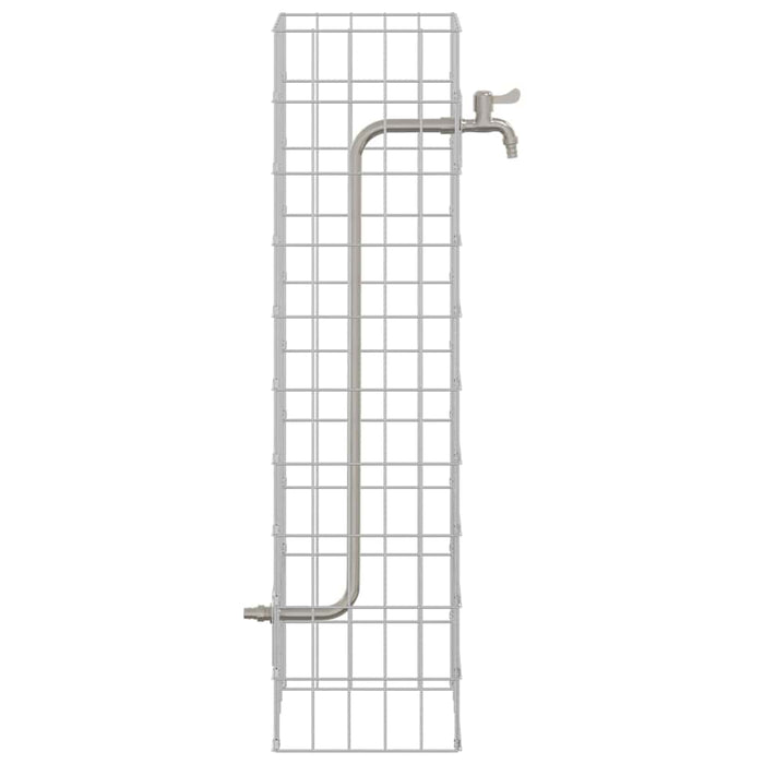Coloană Gabion cu Robinet 100x25x25 cm Oțel Inoxidabil - WALTI WALTI