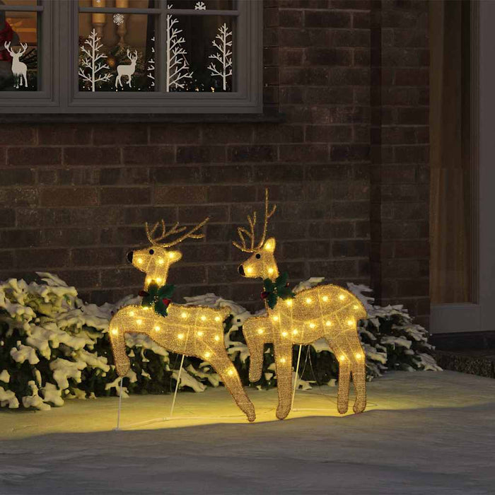 Renii LED 2 pcs Alb cald 45 x 19 x 65 cm țesătură - WALTI WALTI