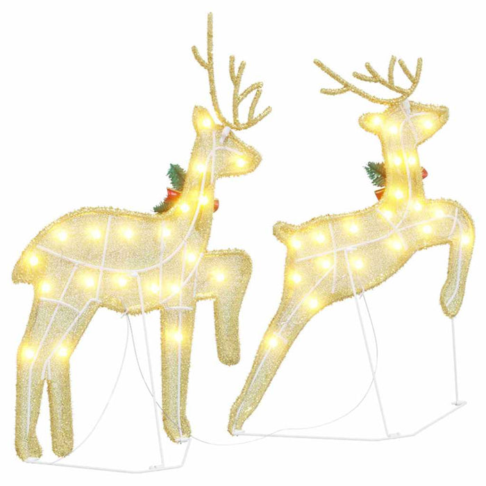 Renii LED 2 pcs Alb cald 45 x 19 x 65 cm țesătură - WALTI WALTI