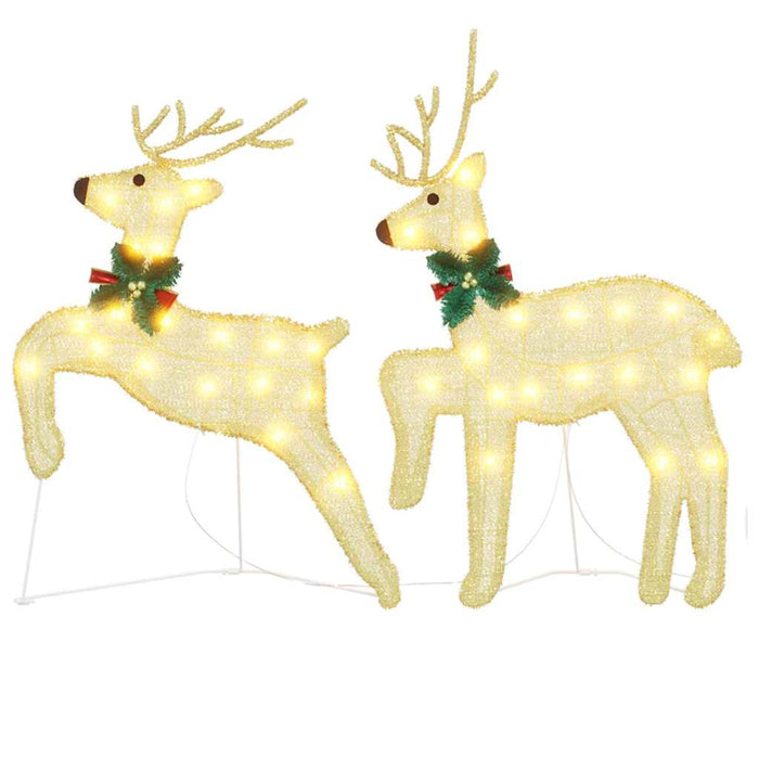 Renii LED 2 pcs Alb cald 45 x 19 x 65 cm țesătură - WALTI WALTI