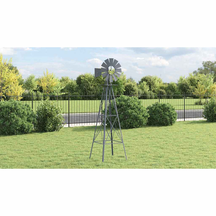 Moară de vânt Manual Gri 84 x 68 x 245 cm Fier - WALTI WALTI