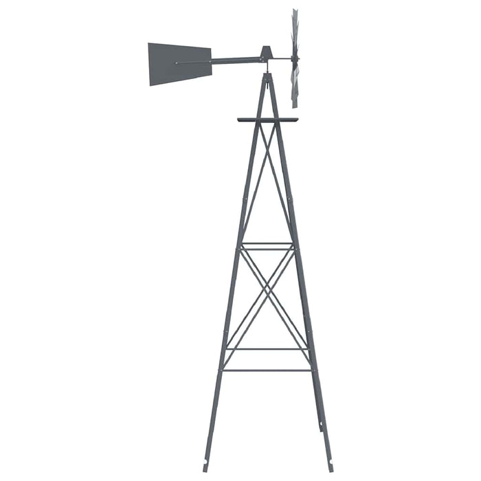 Moară de vânt Manual Gri 84 x 68 x 245 cm Fier - WALTI WALTI