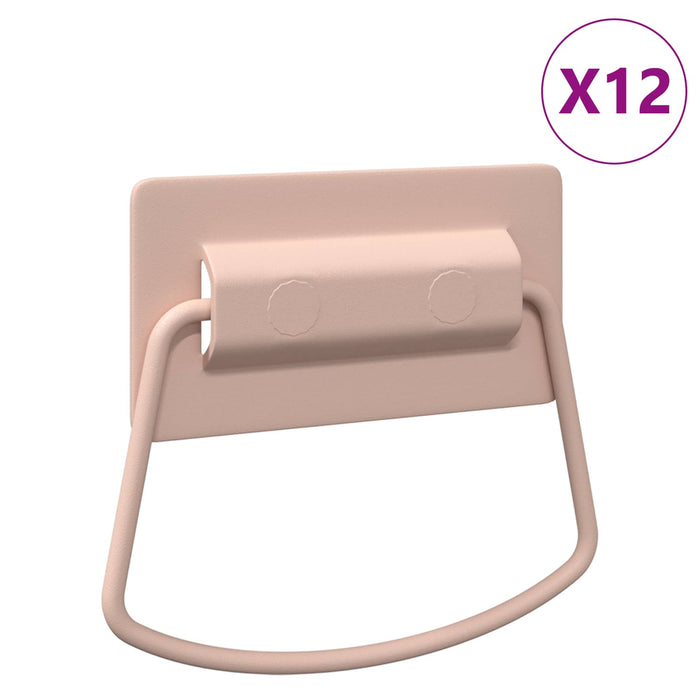 Mânere pentru dulap 12 pcs Roz 85 x 45 mm Metal WALTI
