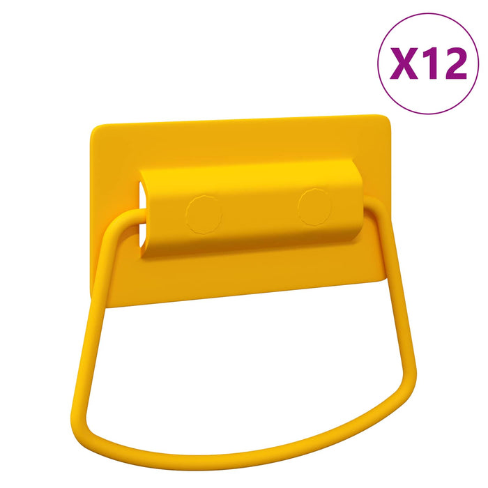 Mânere pentru dulap 12 pcs Muștar 85 x 45 mm Metal WALTI