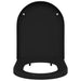 Capacul de toaletă Negru 48 x 36.5 x 4.5 cm Polipropilenă - WALTI WALTI