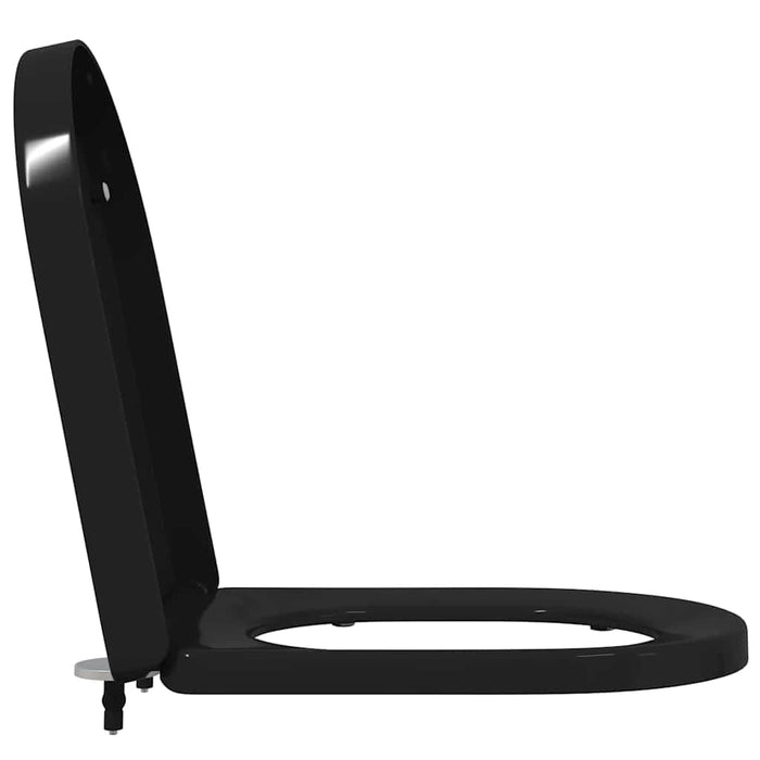 Capacul de toaletă Negru 48 x 36.5 x 4.5 cm Polipropilenă - WALTI WALTI