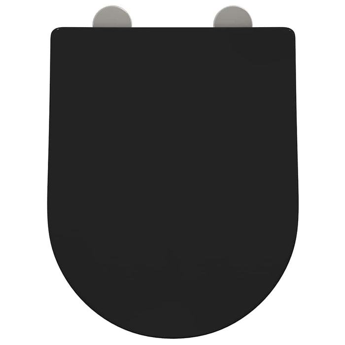 Capacul de toaletă Negru 48 x 36.5 x 4.5 cm Polipropilenă - WALTI WALTI
