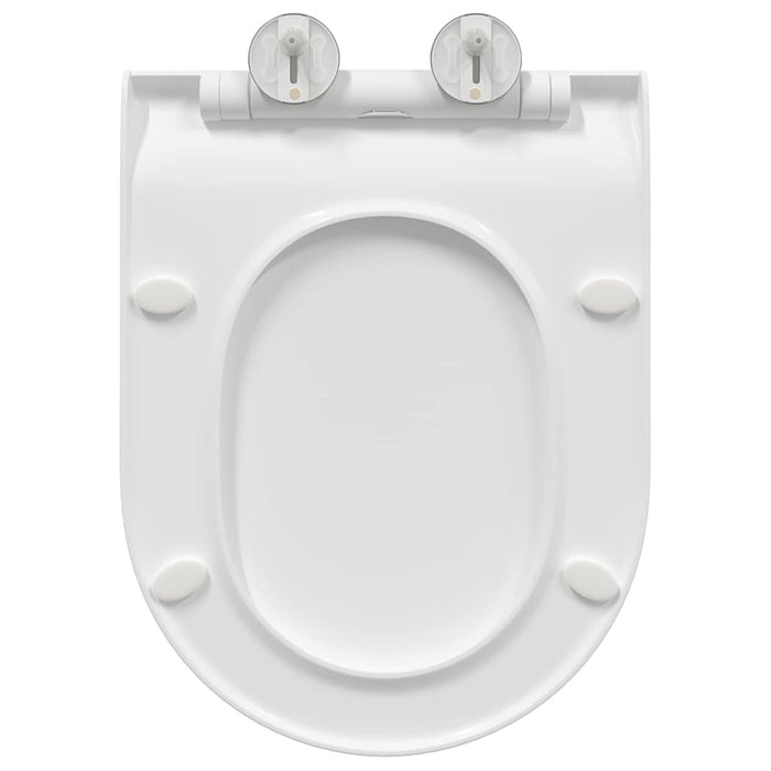 Capacul de toaletă Manual Alb 48.5 x 36 x 5 cm Polipropilenă - WALTI WALTI