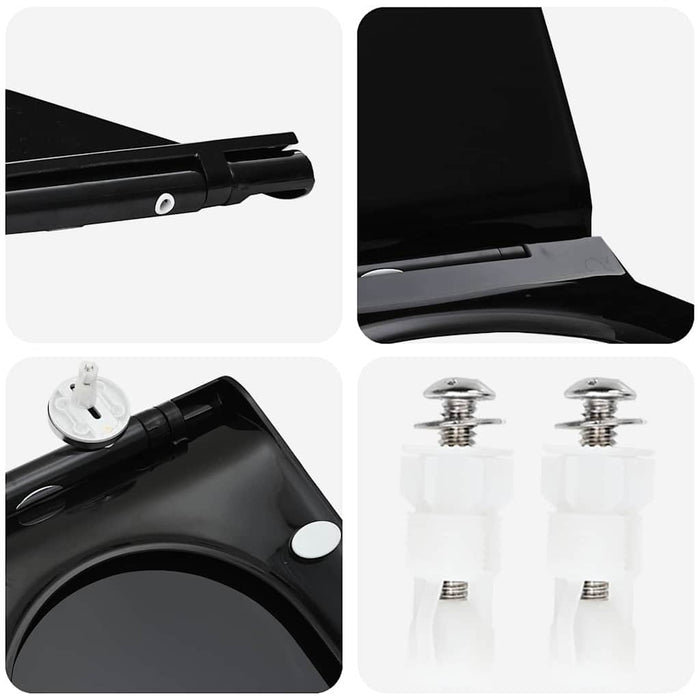 Capacul de toaletă Manual Negru 48.5 x 36 x 5 cm Polipropilenă - WALTI WALTI