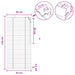 Jaluzea venetiană Aspect Stejar 55 x 130 cm 35 mm - WALTI WALTI
