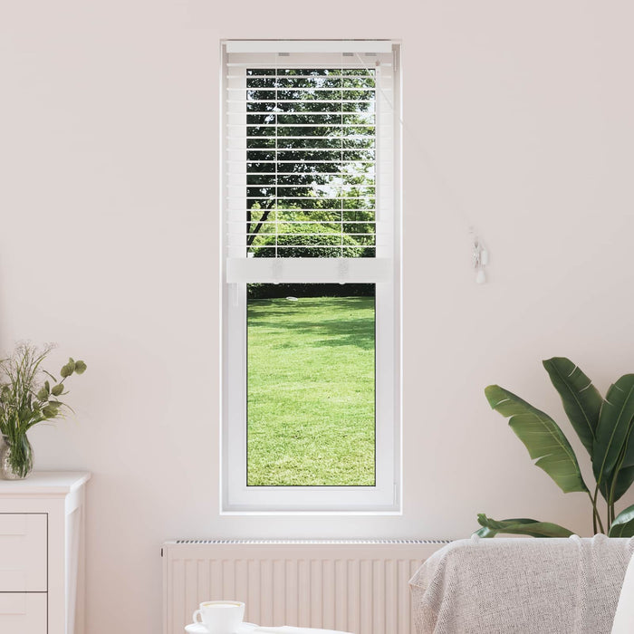 Jaluzea venetiană Alb 45 x 130 cm 35 mm Lemn solid de Paulownia - WALTI WALTI