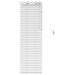 Jaluzea venetiană Alb 45 x 130 cm 35 mm Lemn solid de Paulownia - WALTI WALTI