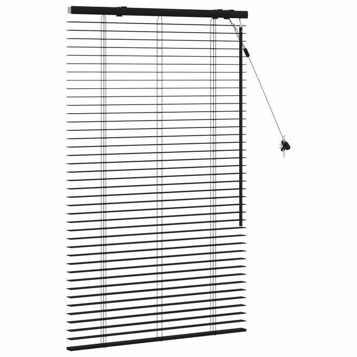 Jaluzea venetiană Negru 95 x 130 cm 35 mm WALTI