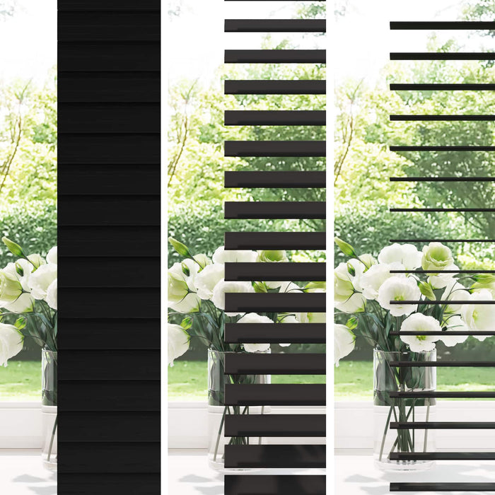 Jaluzea venetiană Negru 105 x 130 cm 35 mm WALTI