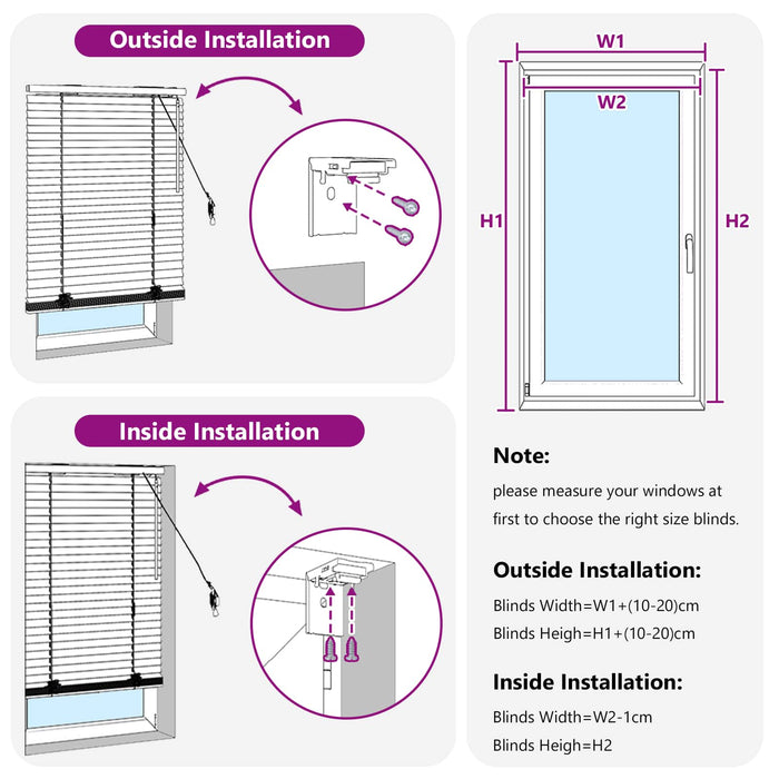 Jaluzea venetiană Maro închis 90 x 250 cm 35 mm WALTI