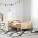 Cadru de pat cu saltea Maro 80 x 200 cm Lemn masiv de pin - WALTI WALTI
