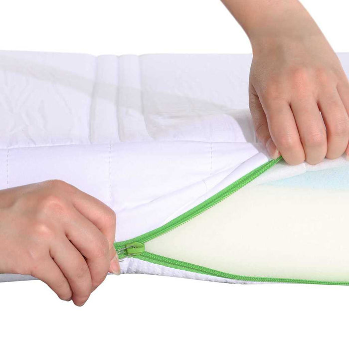 Cadru de pat cu saltea Alb 80 x 200 cm Lemn masiv de pin - WALTI WALTI